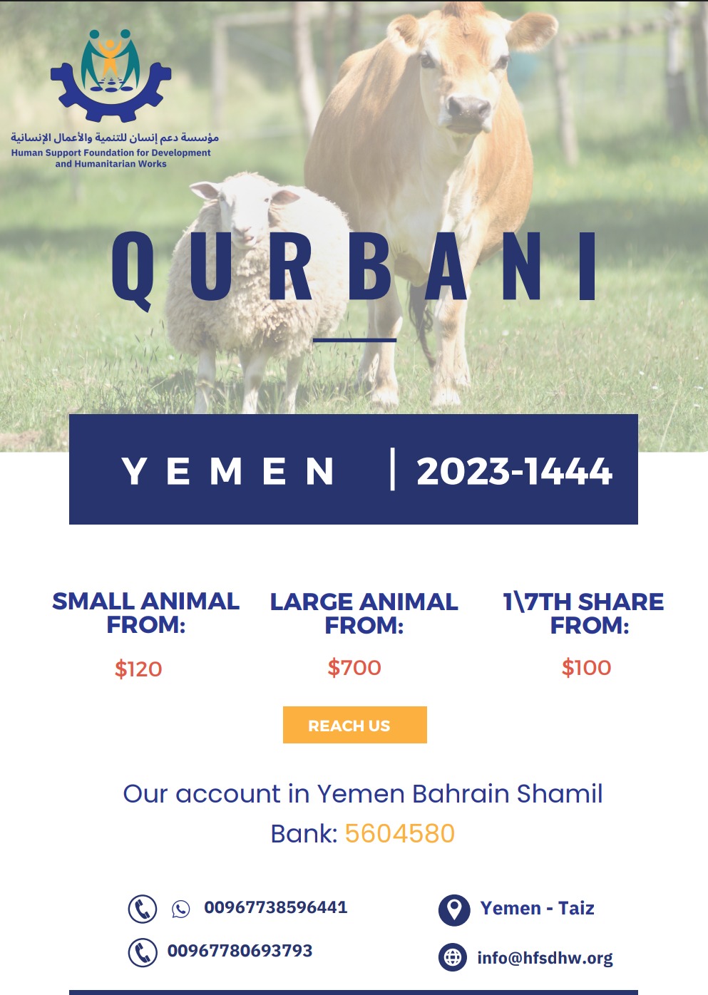 Your Qurbani is Happiness for them